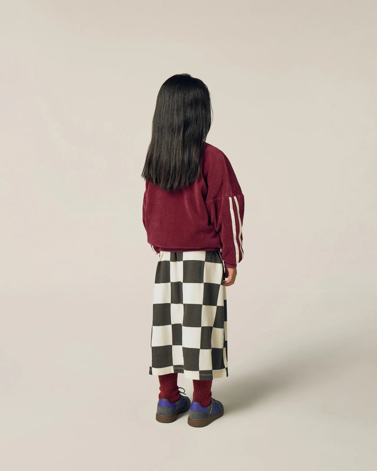 Checked skirt