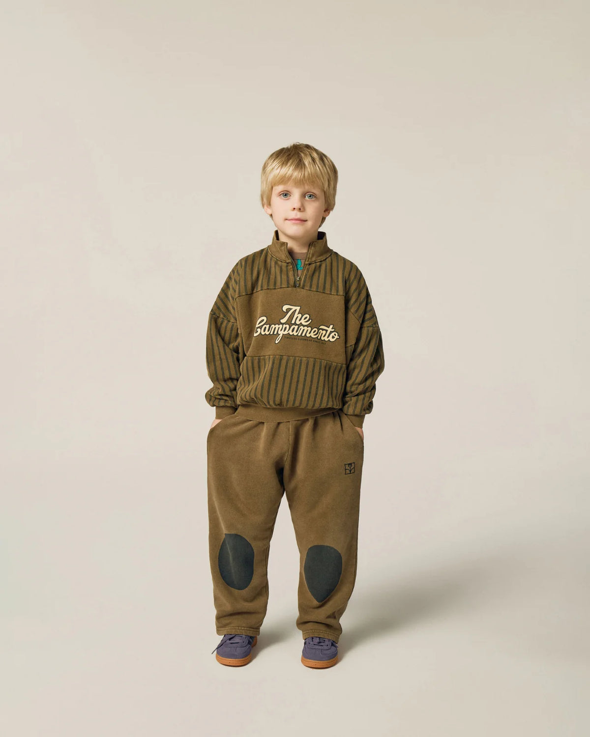 Grey Patches Jogging Trousers