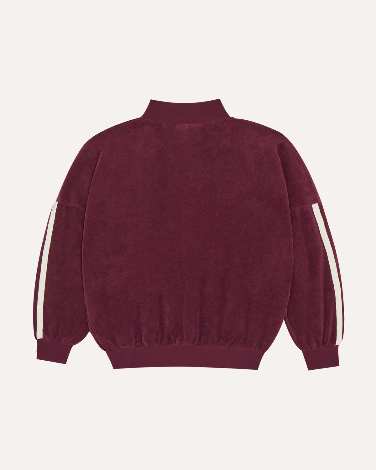 Burgundy Color Block Sweatshirt