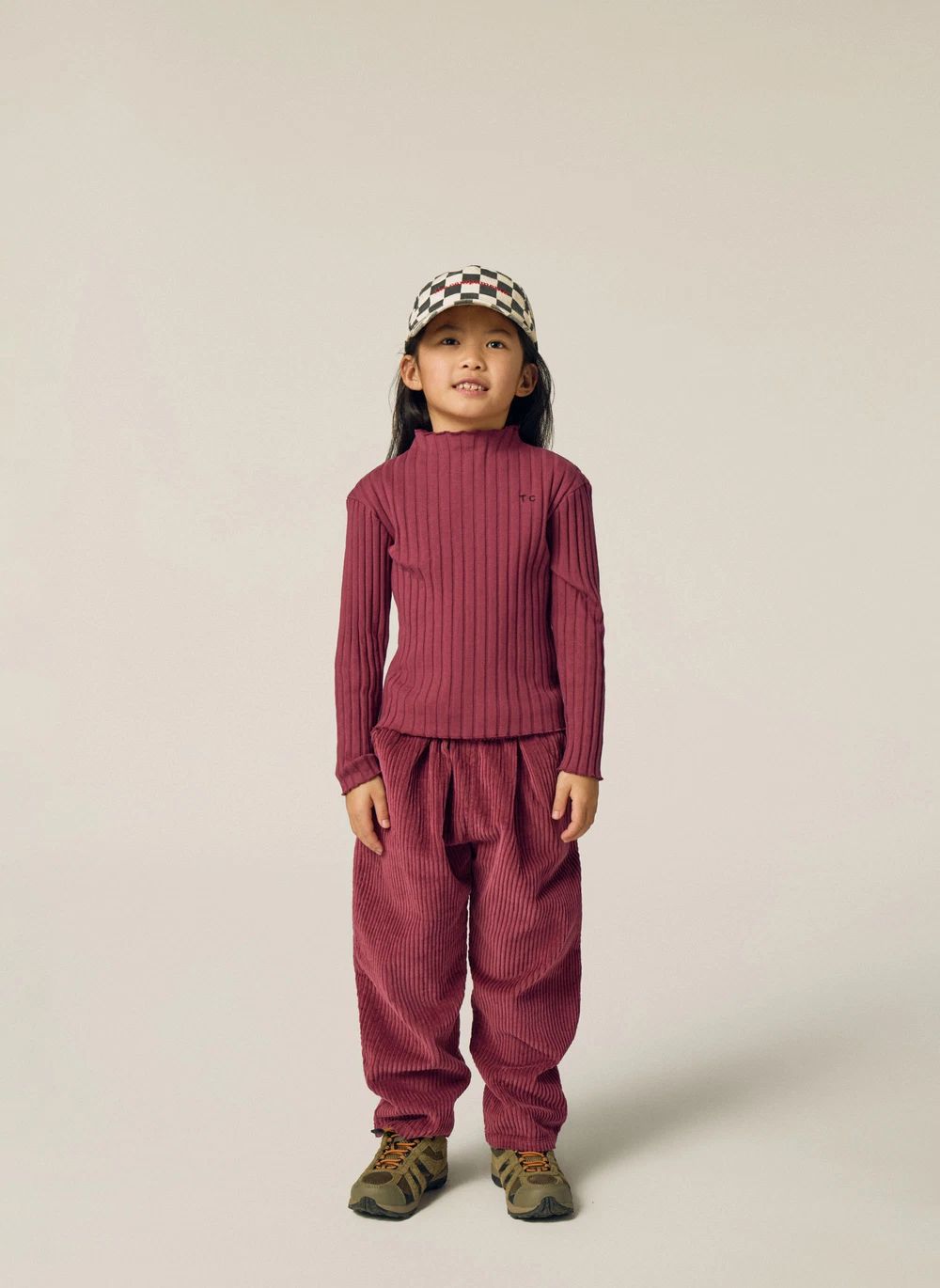Burgundy Rib T-Shirt