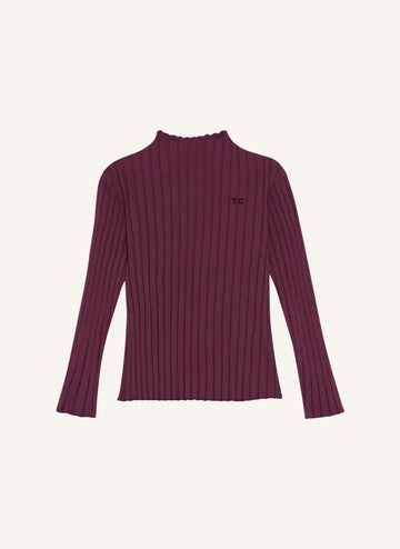 Burgundy Rib T-Shirt