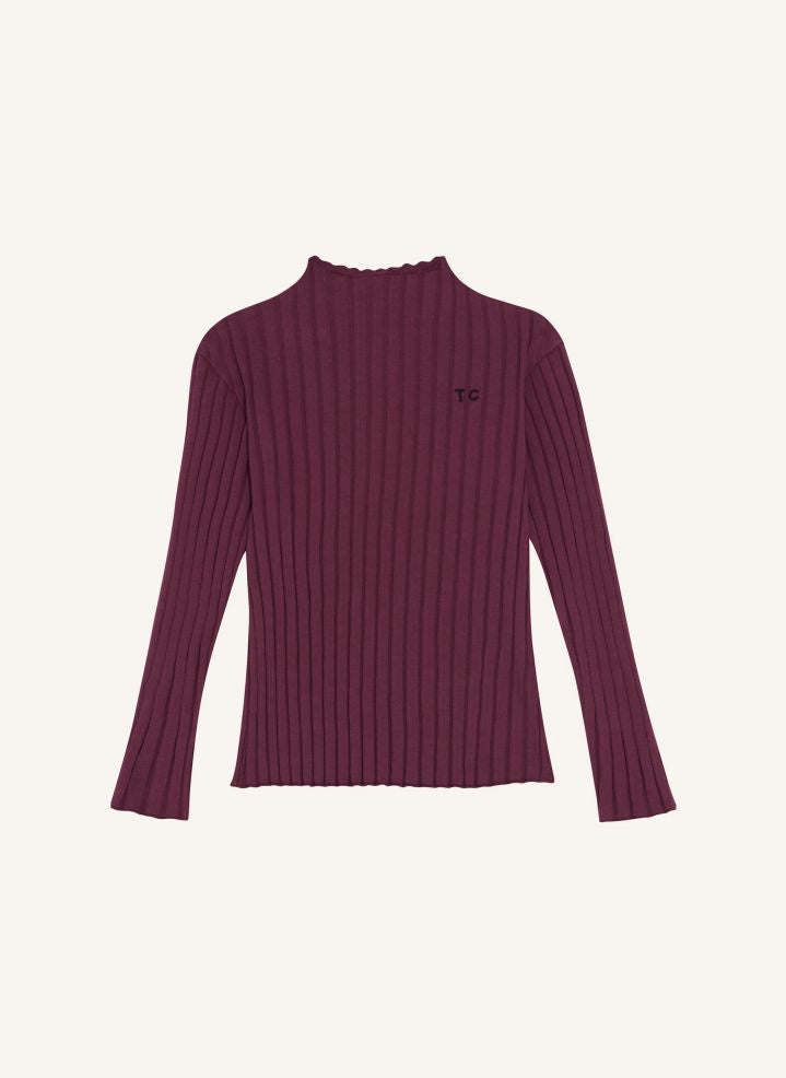 Burgundy Rib T-Shirt