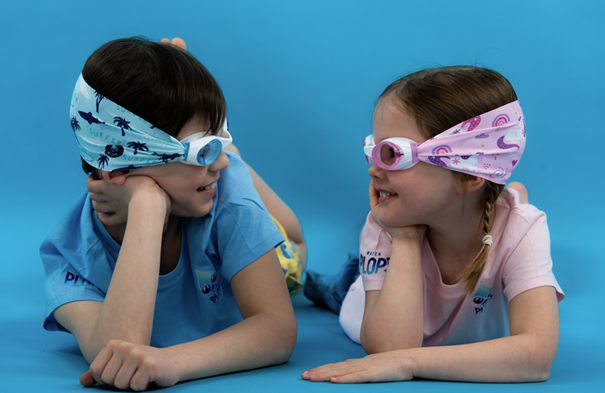 Kids goggles White + Licornes Magiques ( 2-8 ) years