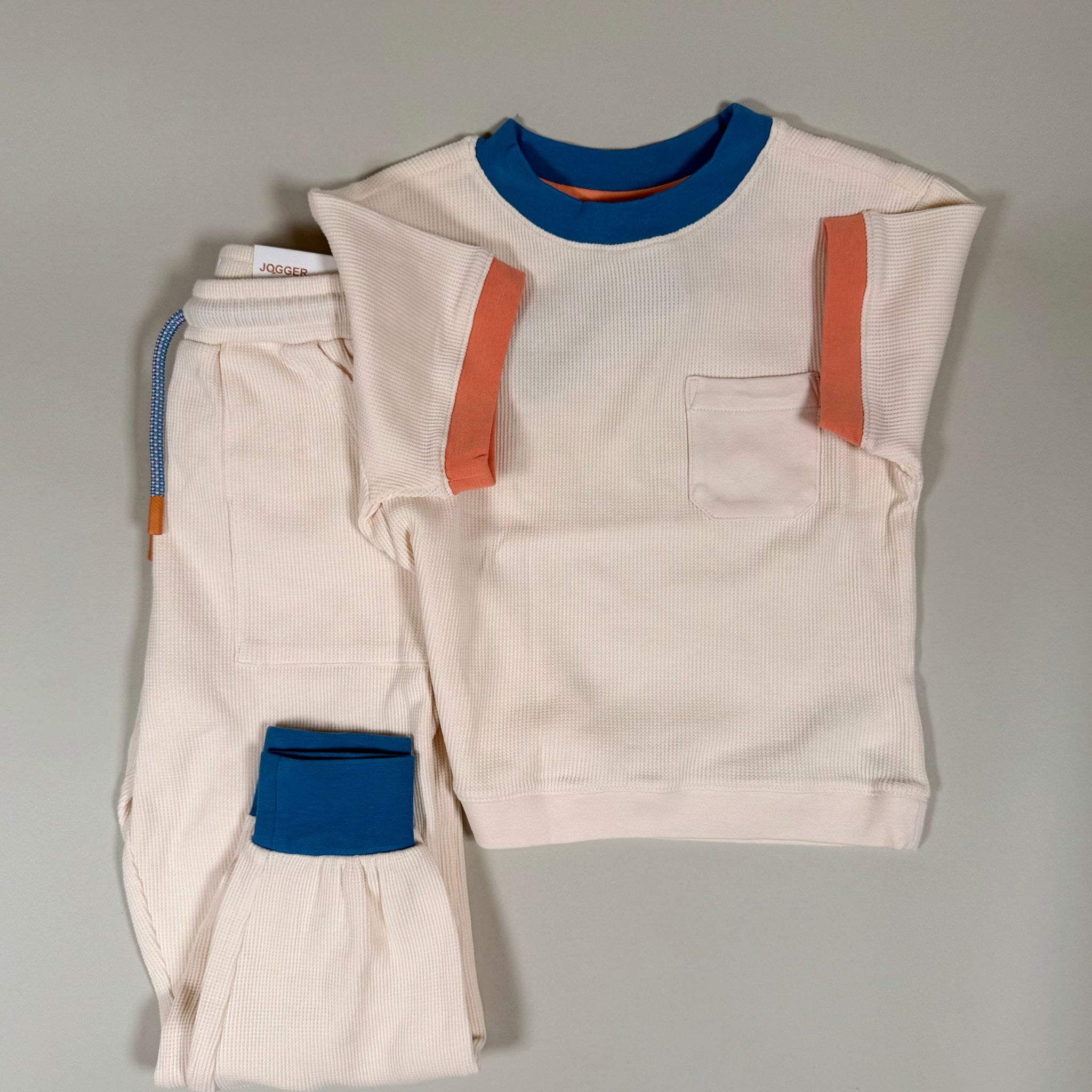 Knit T-shirt and pants Off-White ( Set )
