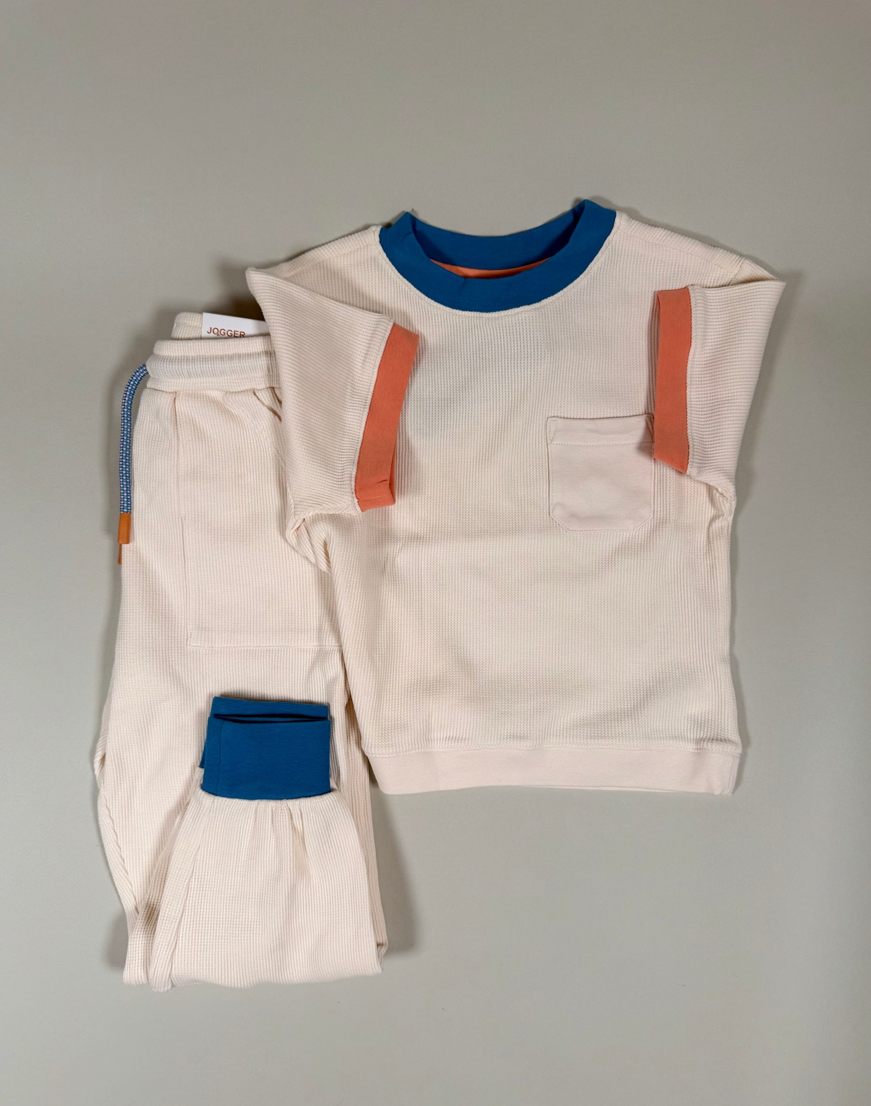 Knit T-shirt and pants Off-White ( Set )