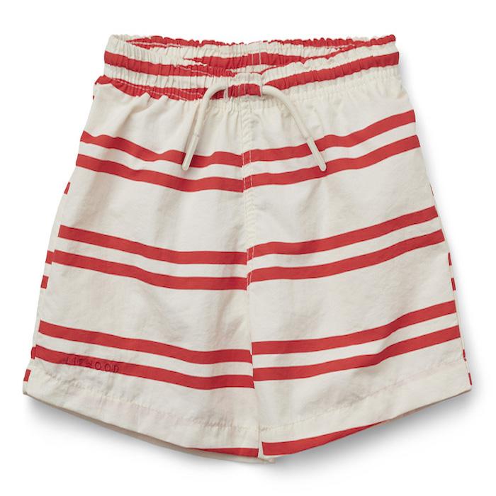 Duke Board Short - Creme de la Creme/ Red