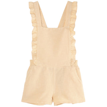 Vanilla Ruffle Dungaree