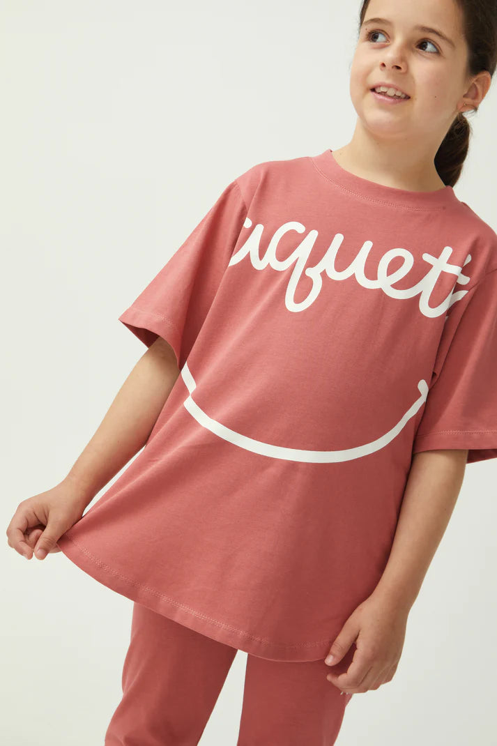 Smiles Tee - Dusty Cedar