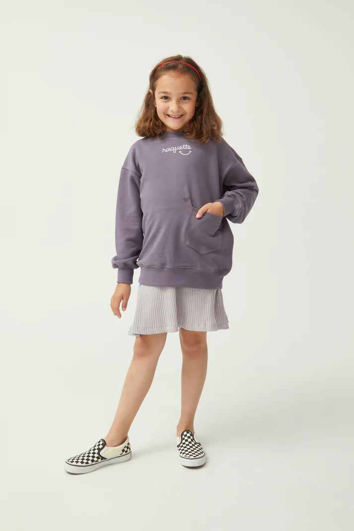 Smiles Sweater - Black Plum