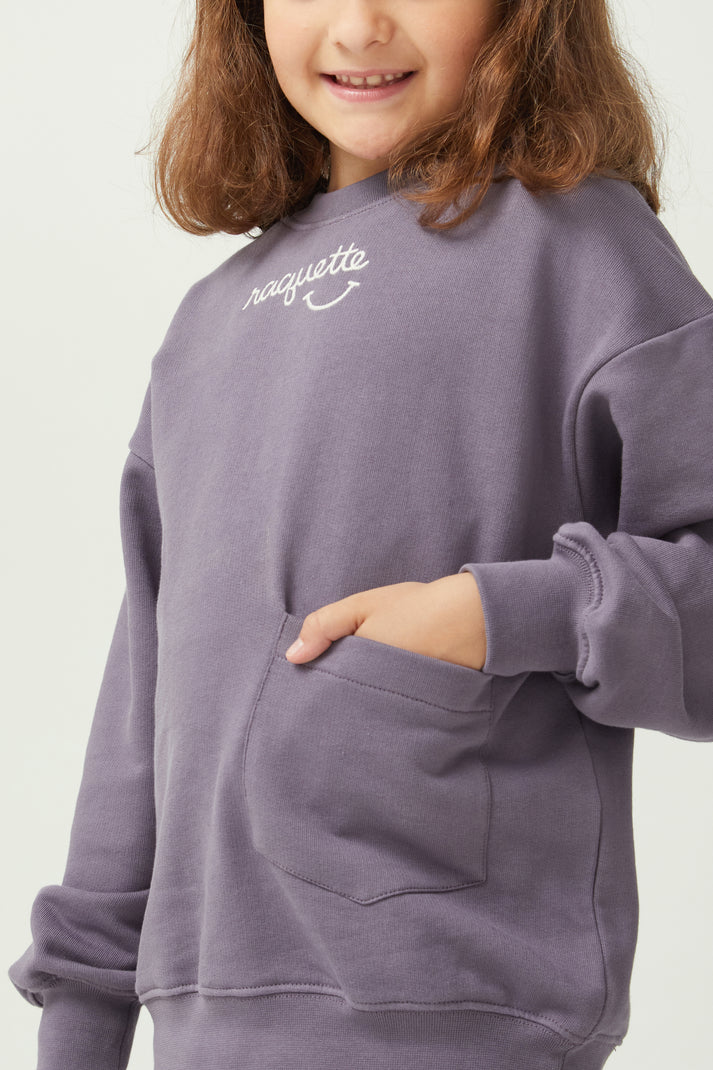 Smiles Sweater - Black Plum