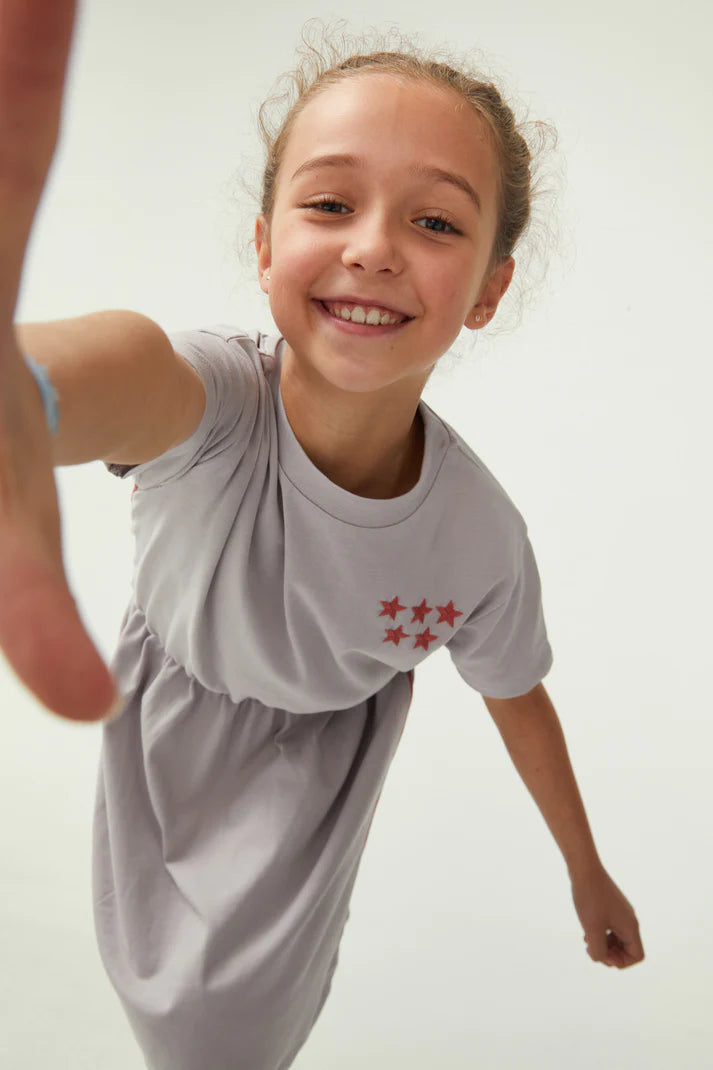 Star Tennis Dress - Cloud Grey