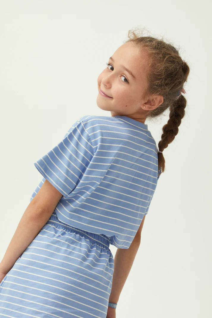 Striped Summer Tennis Tee - Grapemist