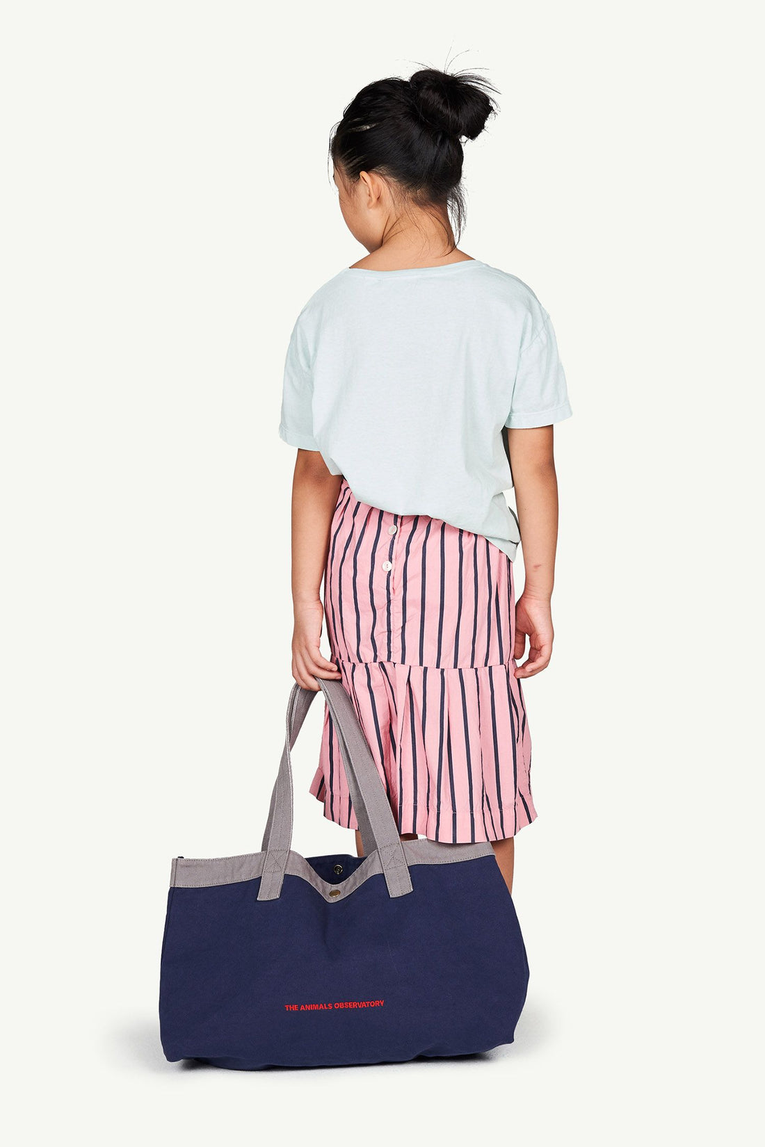 The Animals Big Canvas Bag + Clutch - Blue