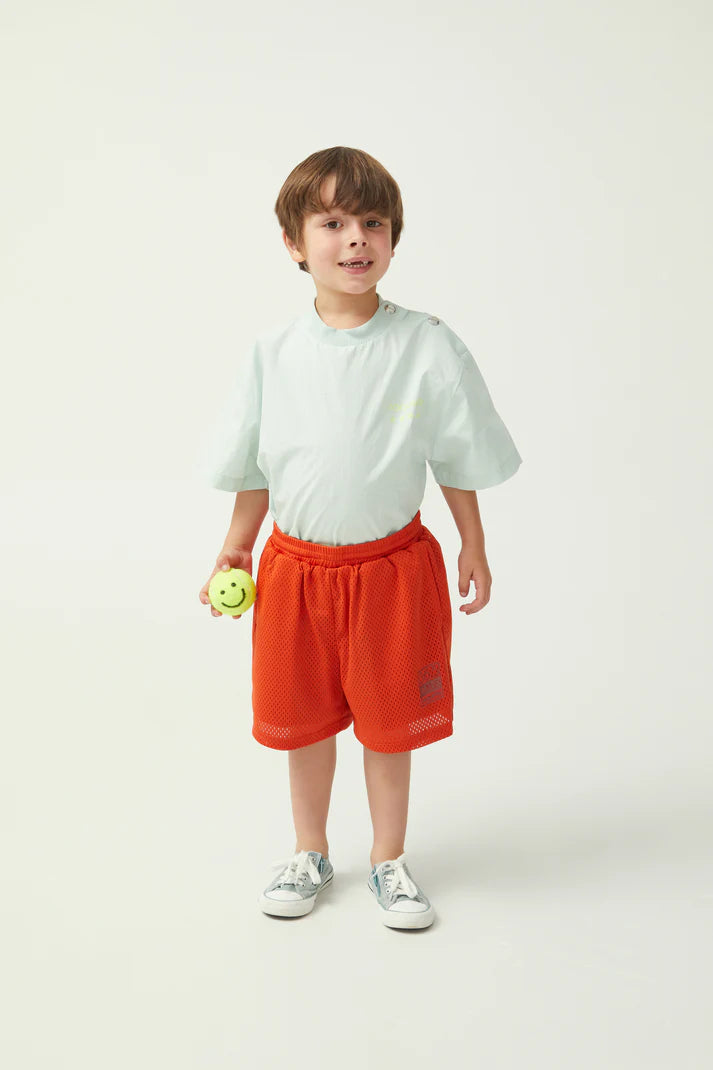 Tennis Mesh Short - Orange Rust