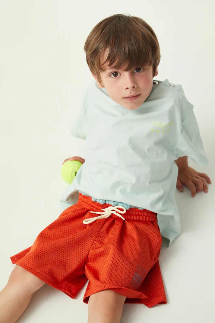 Tennis Mesh Short - Orange Rust