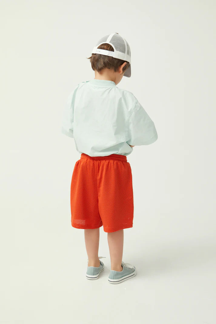 Tennis Mesh Short - Orange Rust