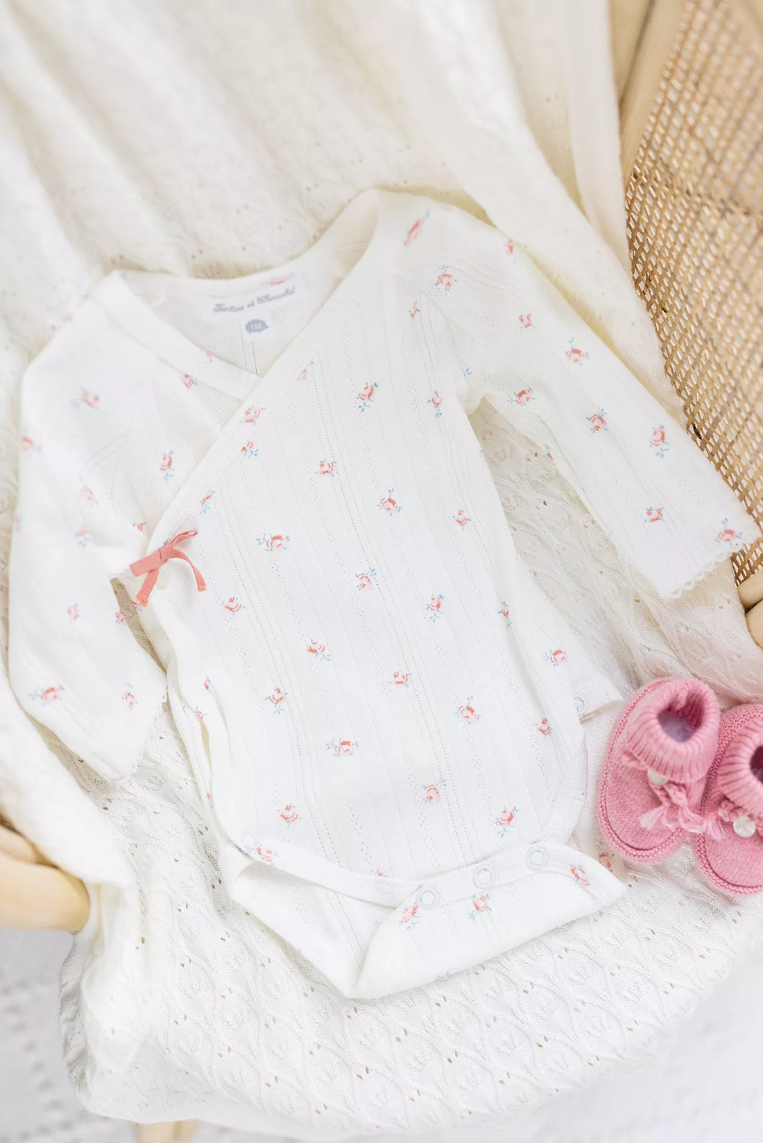 Ecru Crossover Baby Set