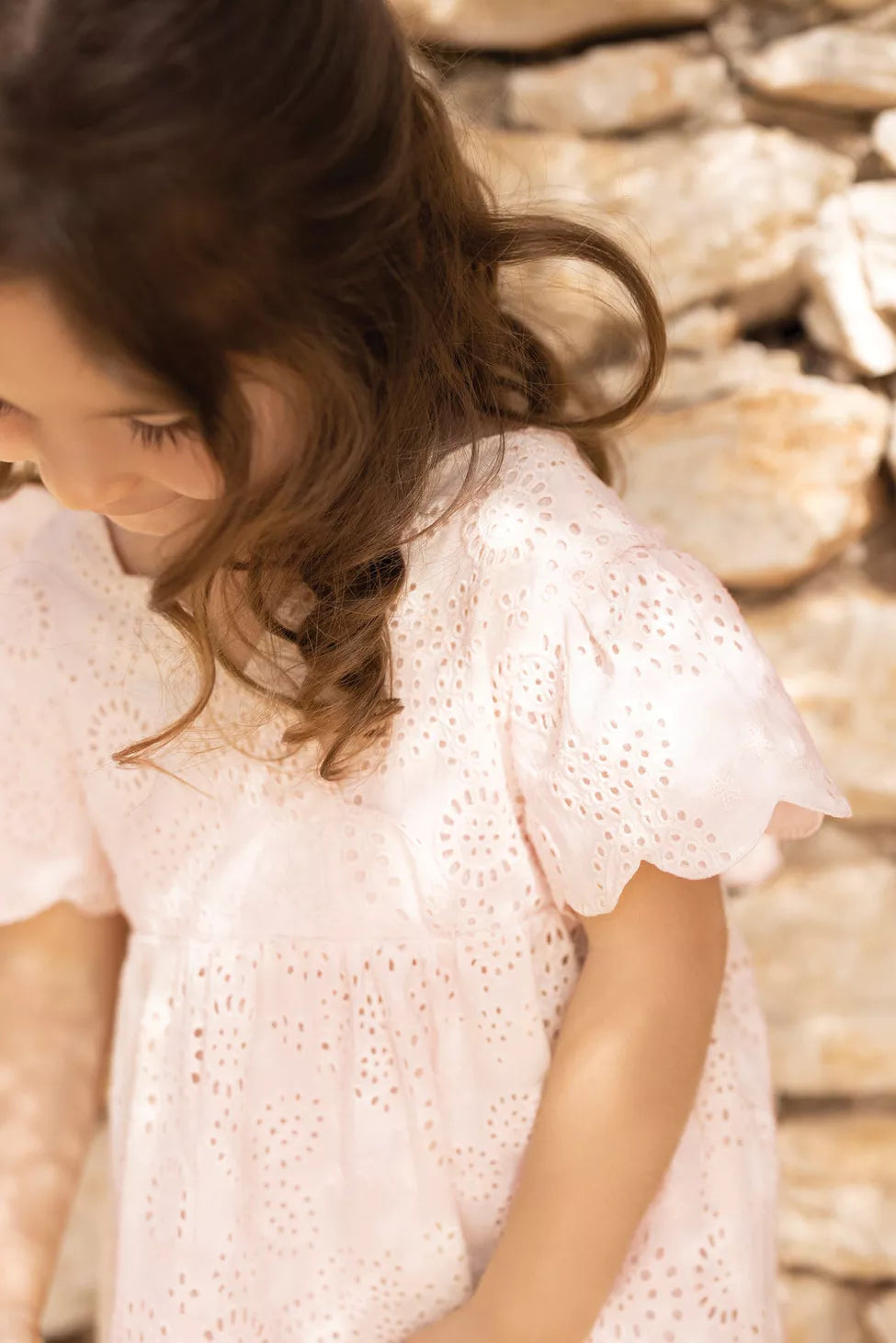 Rose Pale Eyelit Dress