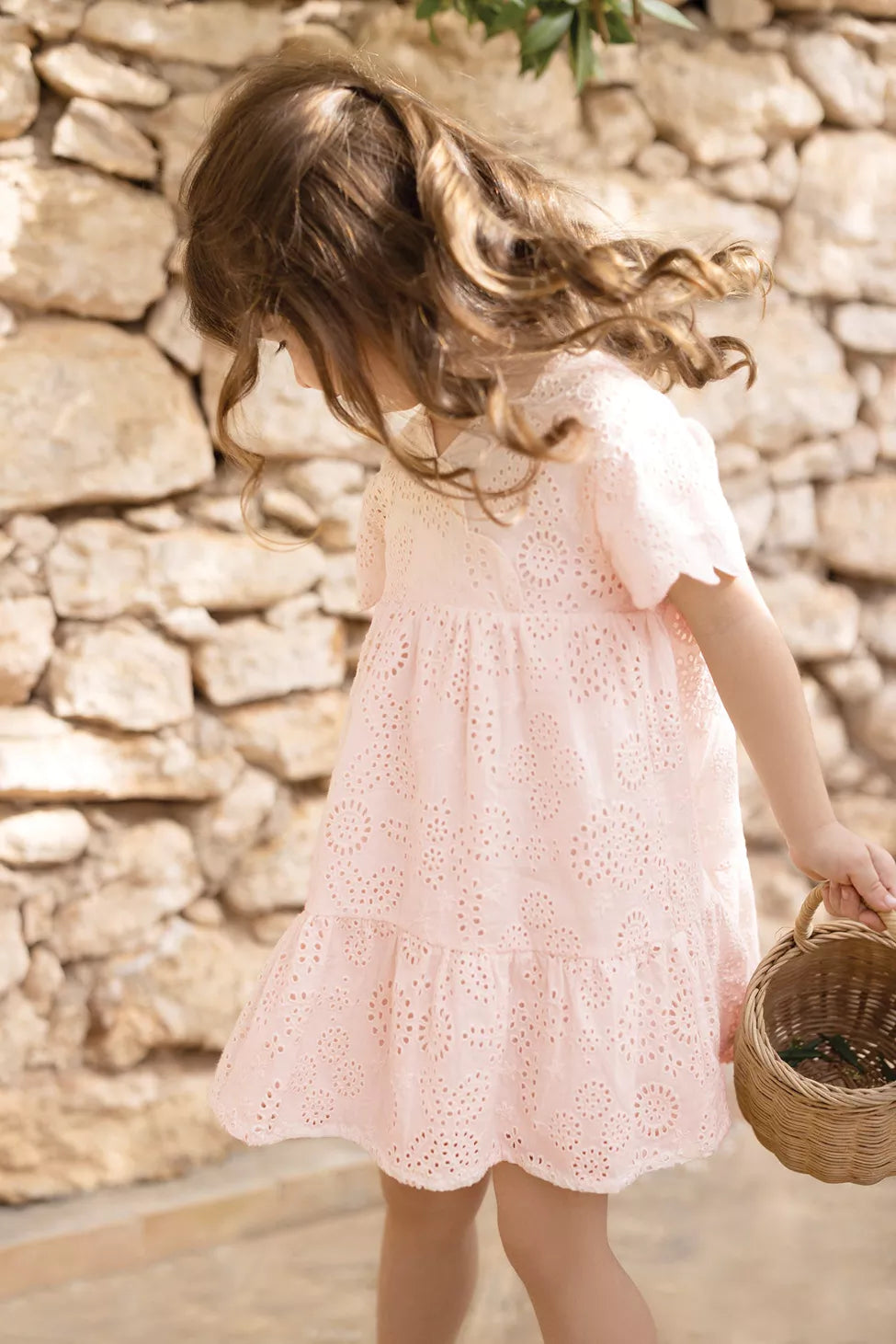 Rose Pale Eyelit Dress