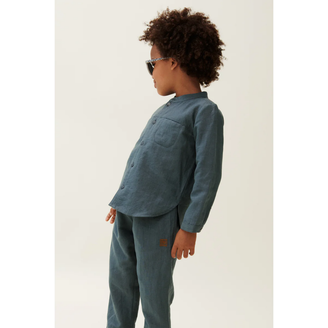 Flynn Linen Shirt - Whale Blue