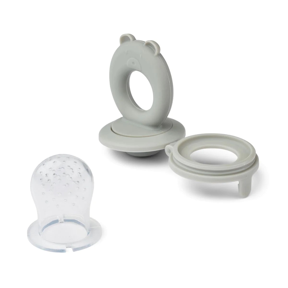 Miranda Bear Shape Food Feeder 2-Pack - Faune Green | Sandy