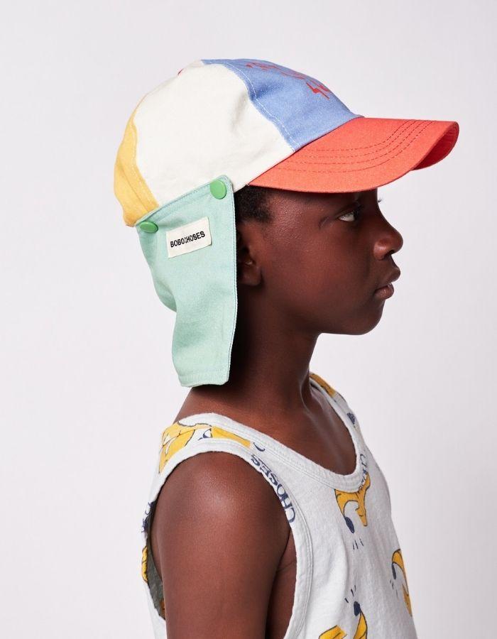 Color Block Protection Cap