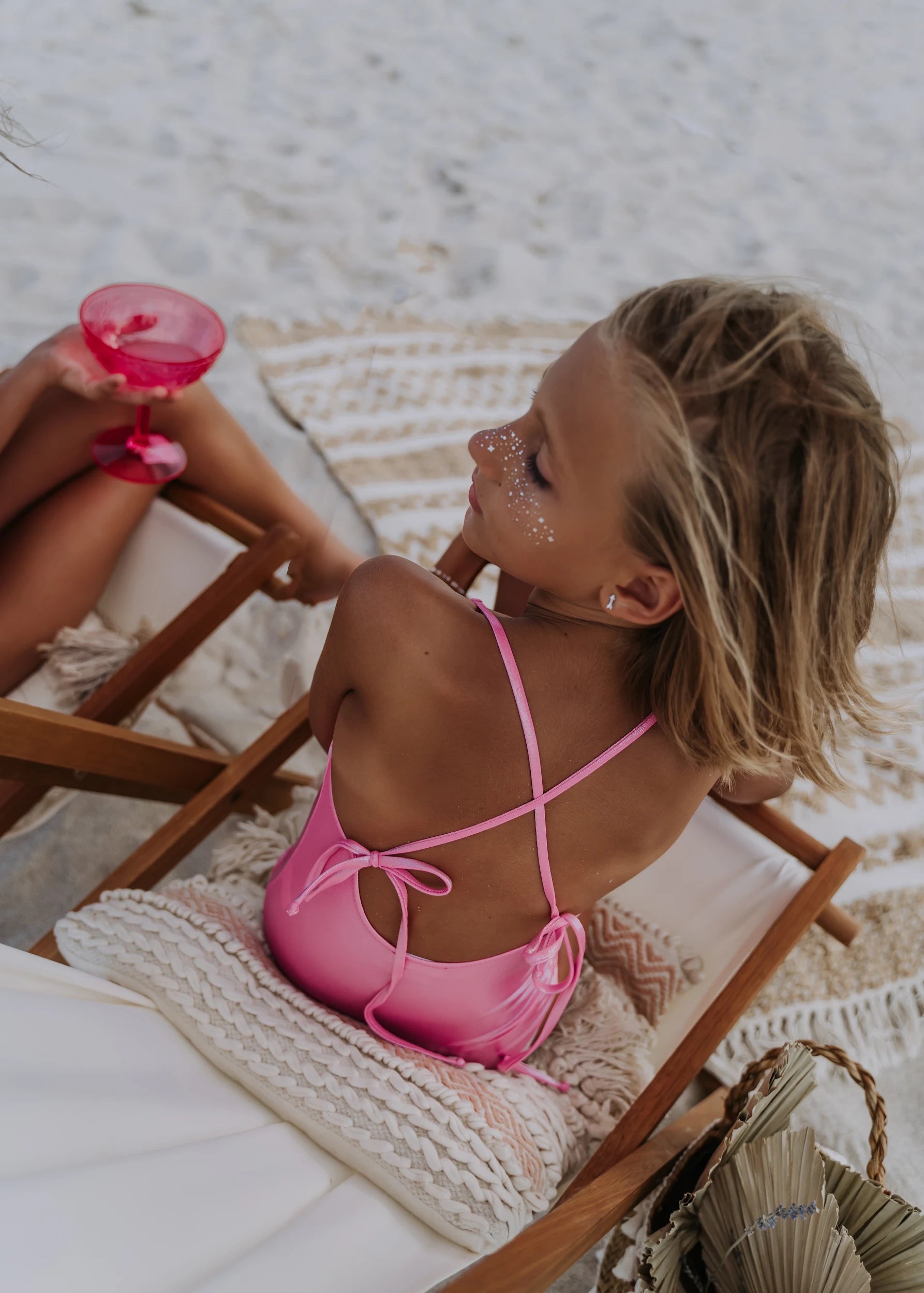 Afrodite Glossy Pink Onepiece