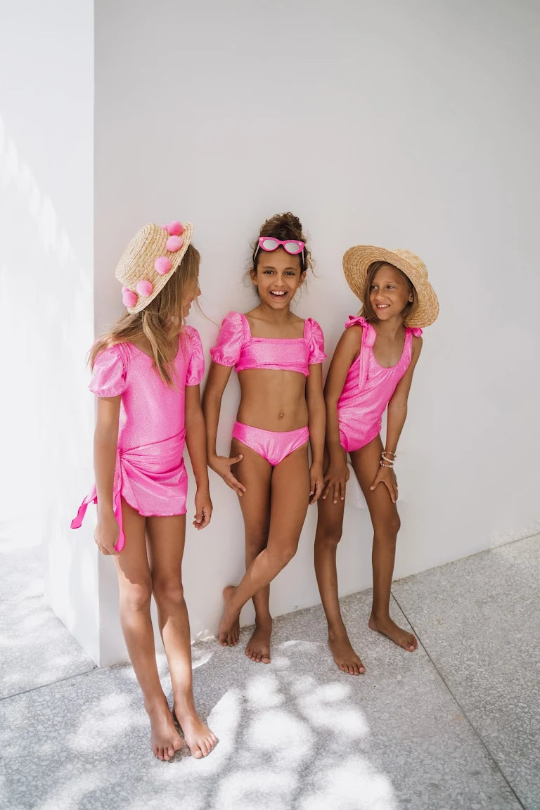 Daisy Bikini - Glitter Neon Pink