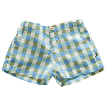 Gingham Linen Shorts
