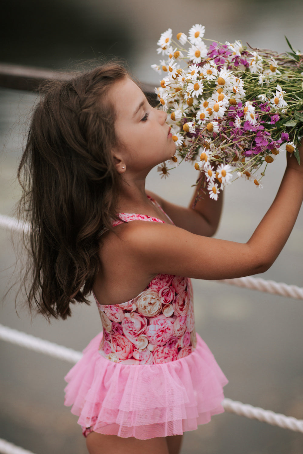 Isella Tutu Swimsuit - Roses Bouquet