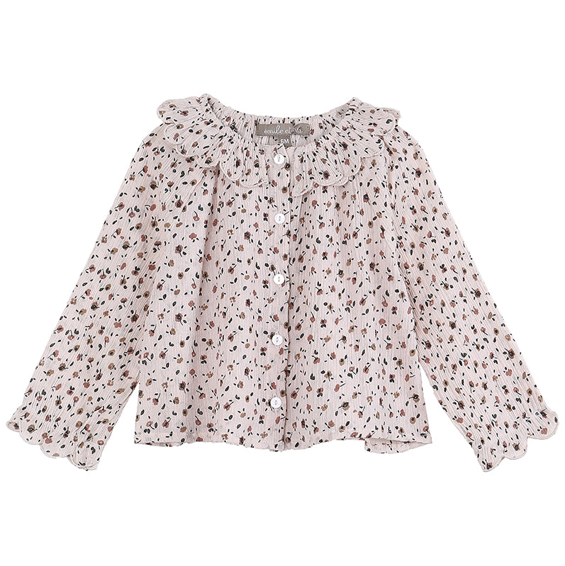 Pink Flowered Shirt