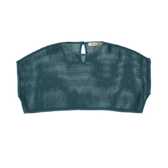 Mesh Crop Top - Blue