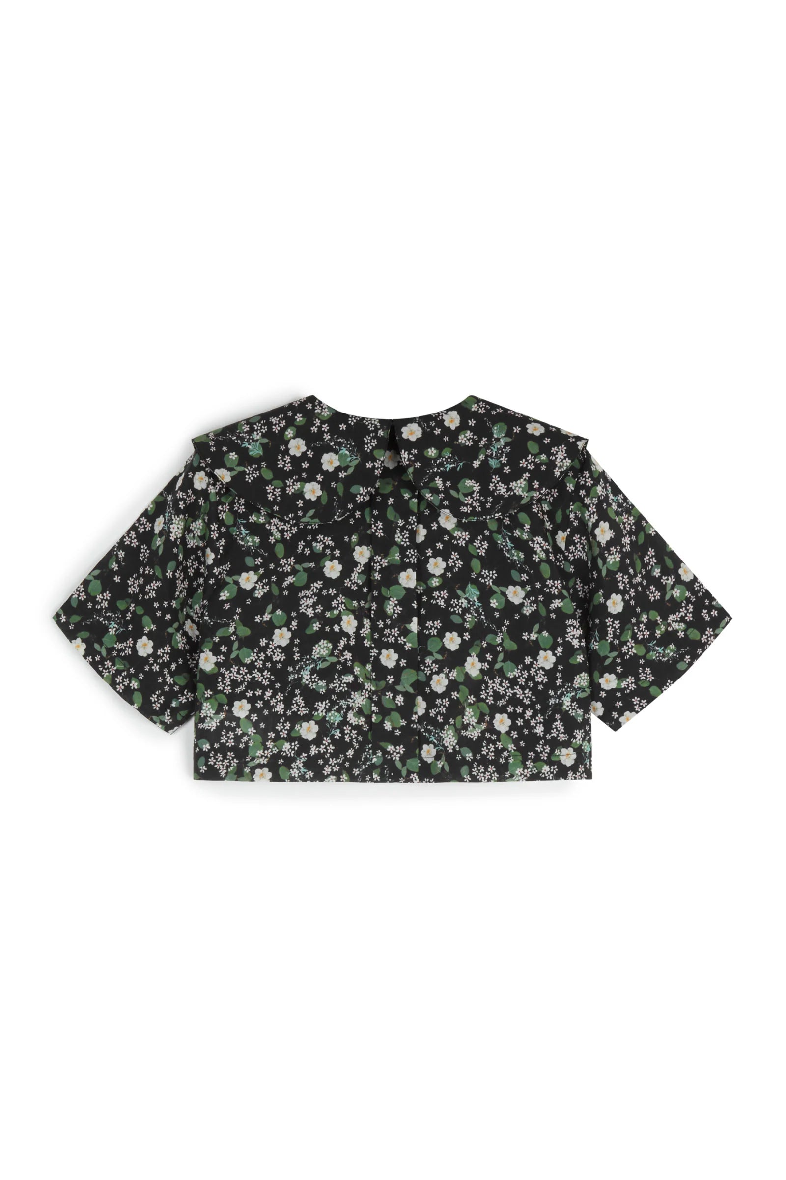 Leonilde Black Garden Crop Top