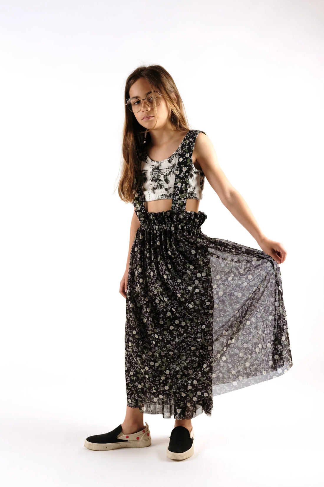 Celiana Black Garden Skirt