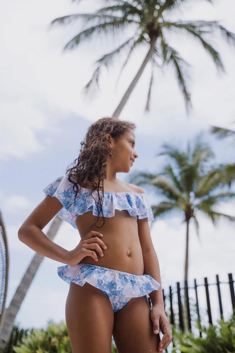 Chloe Bikini - Blue Roses