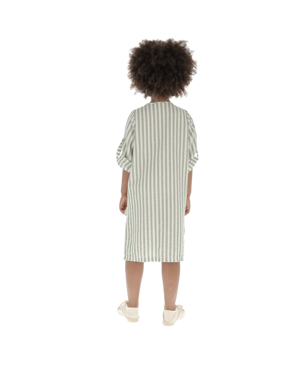 Kurta Dress Green Stripes